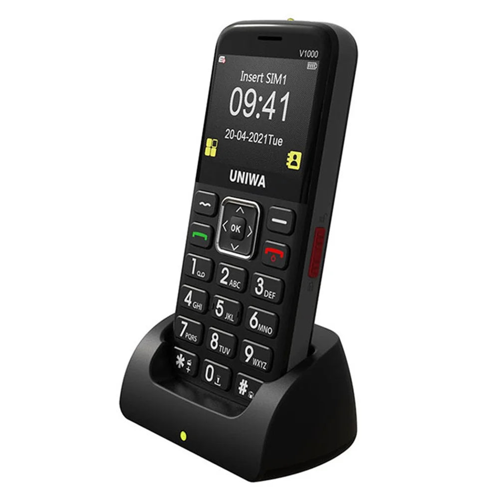 UNIWA V1000 4G 2.31 Inch Big Button Cell Phone for Seniors Big Button Bar Phone US Version - 2