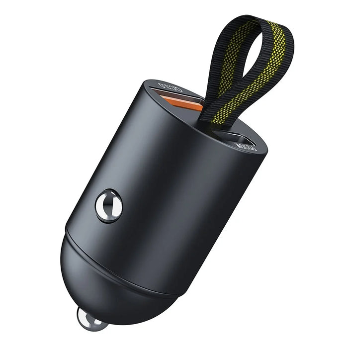 A1 Phone Fast Charging Adapter QC 3.0+PD 30W Dual Car Charger Hidden Car Cigarette Lighter - 1