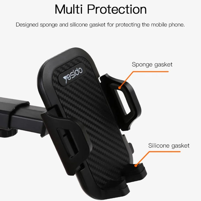 YESIDO C23 Car Suction Tray Dashboard Holder Mobile Phone Holder Windshield Holder - 6