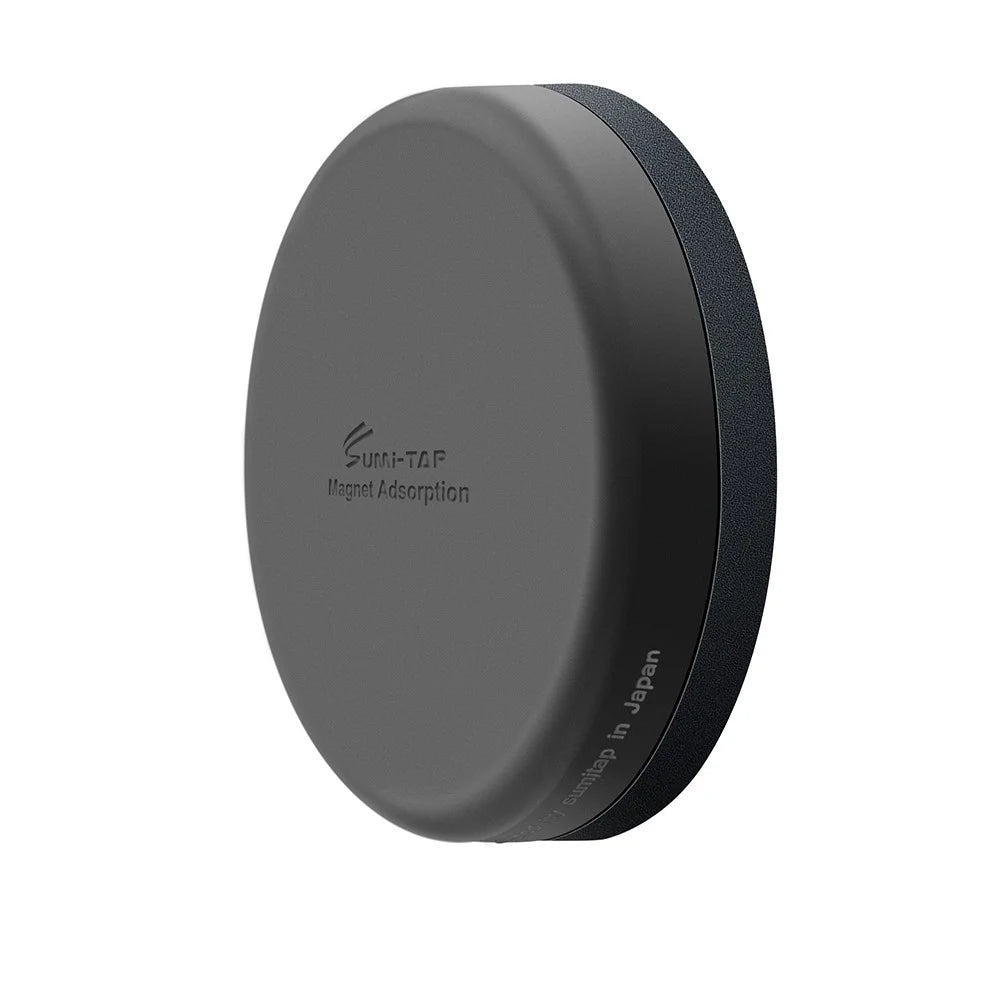 SUMI-TAP Round Mini Magnetic Car Phone Holder Stand Magnet Mount Cell Mobile Wall Car GPS Support - Black - 7