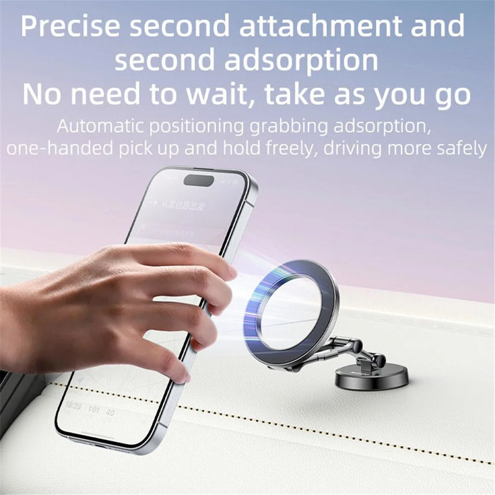 YESIDO C203 Magnetic Car Mount Phone Holder 360-Degree Rotation - 4