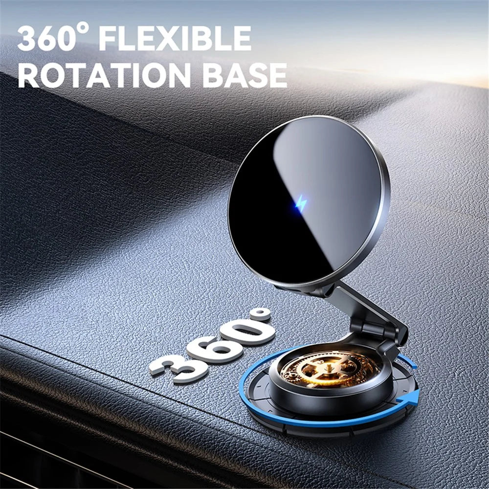 JOYROOM JR-ZS408 15W Magnetic Car Wireless Charging Foldable Phone Charger - 3