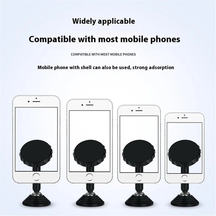 Q7 Suction Cup Bottom Phone Holder Magnetic Car Dashboard Phone Bracket for SUV Vehicle - Black - 2