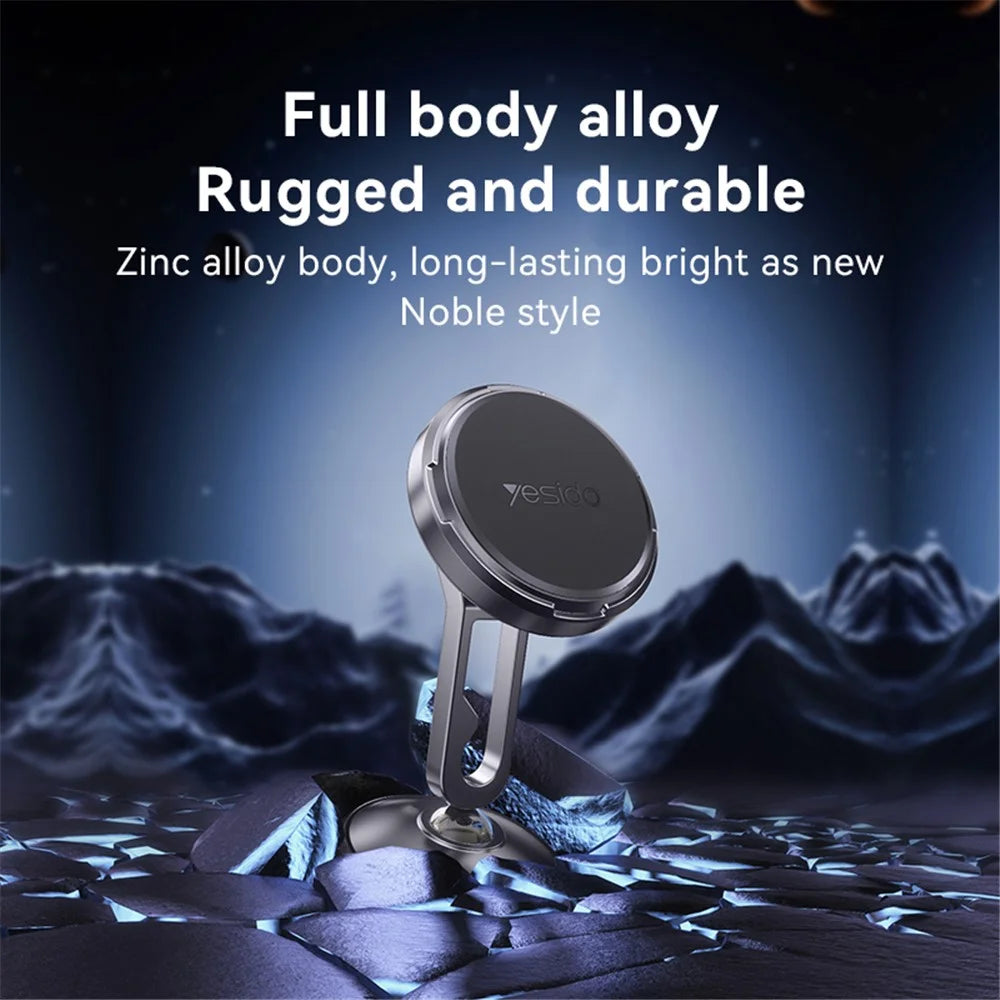 YESIDO C210 Dual Ball Head Design Magnetic Car Phone Holder Zinc Alloy Cellphone Stand - 5