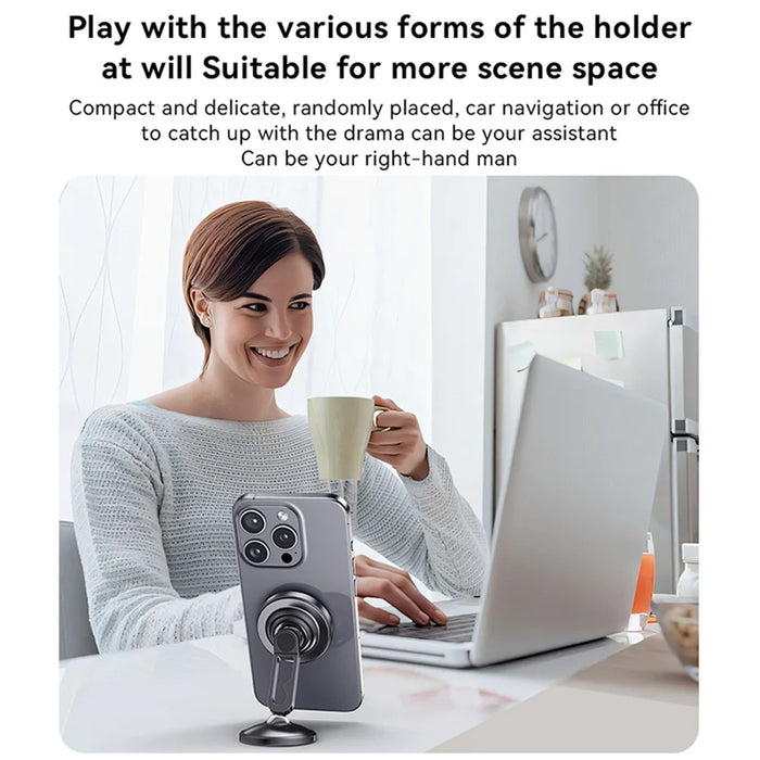 YESIDO C210 Dual Ball Head Design Magnetic Car Phone Holder Zinc Alloy Cellphone Stand - 6