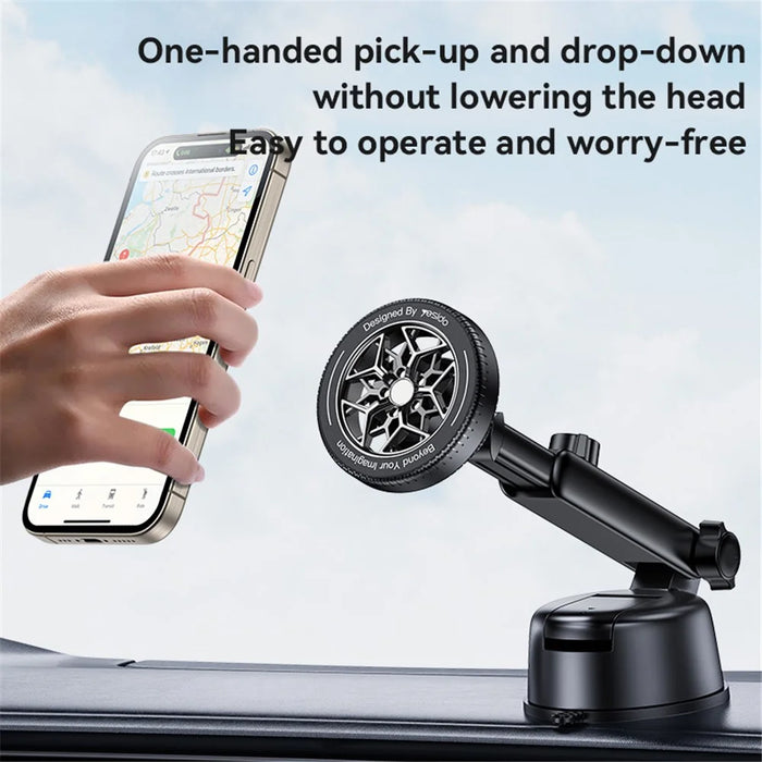 YESIDO C266 Magnetic Car Dashboard Phone Holder Suction Cup Mount Cellphone Stand - 4