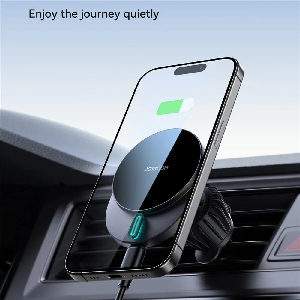 JOYROOM JR-ZS409 15W Magnetic Wireless Charger Holder Car Air Vent Charging Stand - 3
