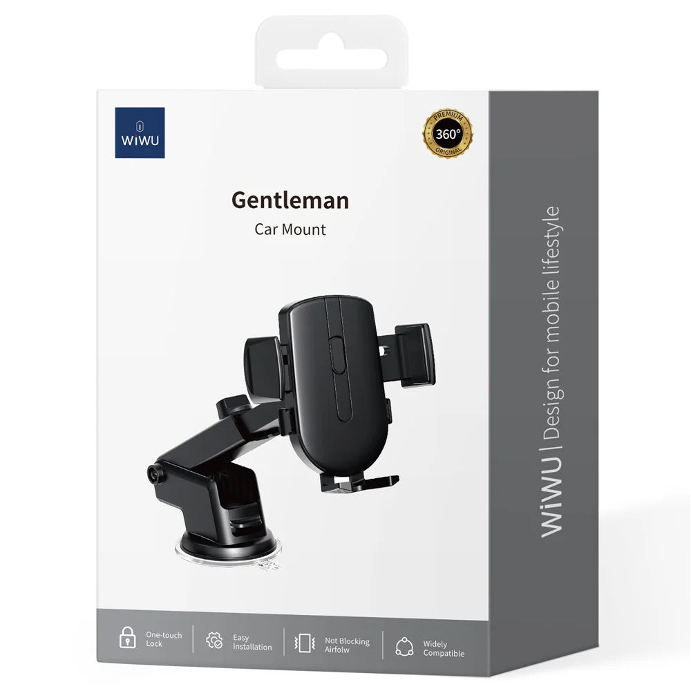 WIWU Wi-CH054 Car Dashboard Suction Cup Phone Holder Rotatable 4-7.2inch Phone Bracket - 6