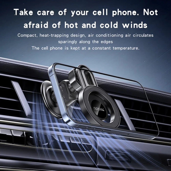 YESIDO C209 Magnetic Phone Holder Car Air Outlet Bracket Compatible MagSafe - 5