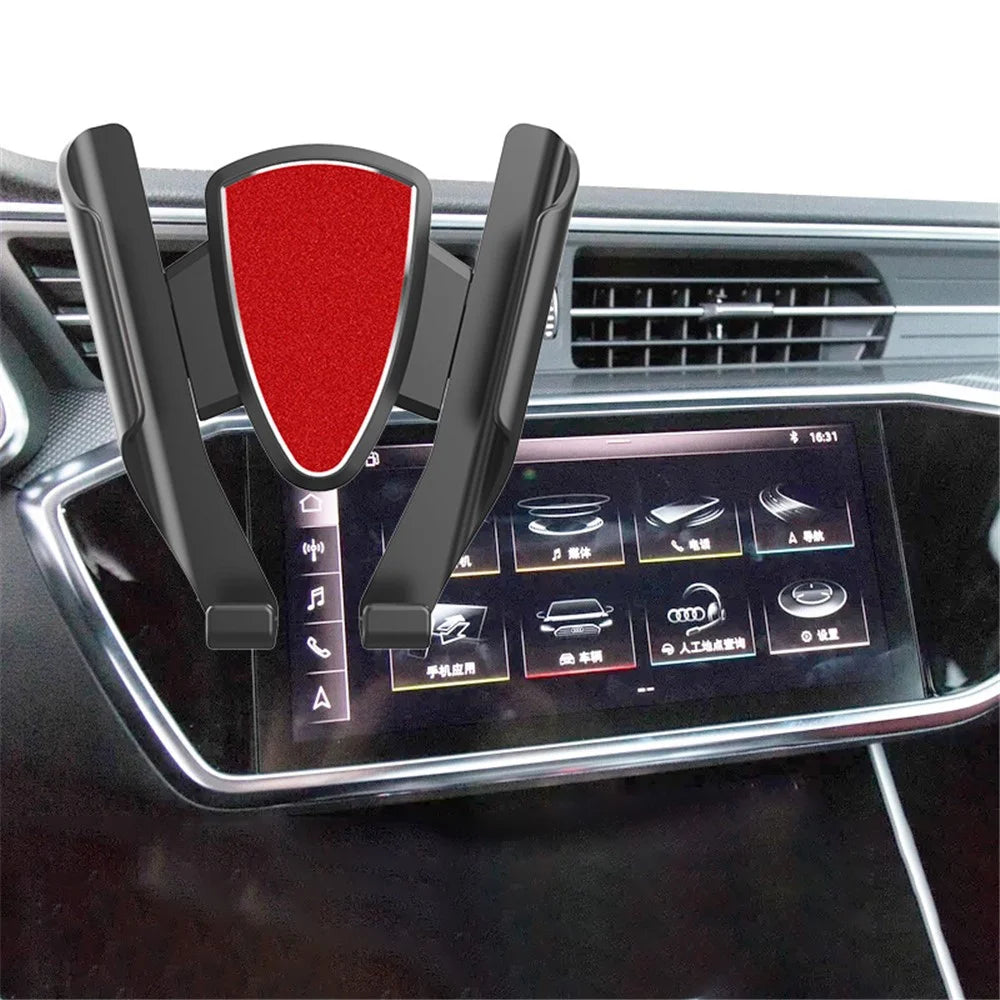 YC05 Gravity Sensing Auto Clamp Car Air Vent Mount Mobile Phone Holder Hands-free Bracket - Grey - 6