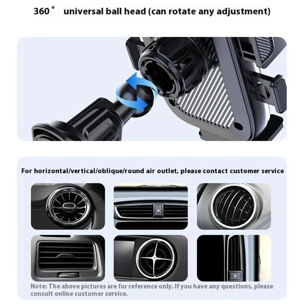 360-Degree Rotating Car Air Vent Phone Holder for 4.5-7 inch Smartphones - 5