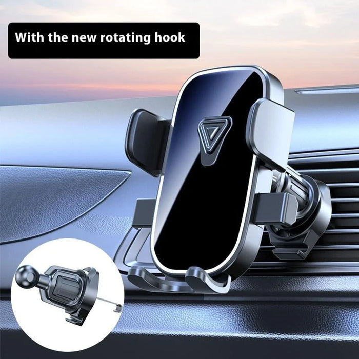 Car Air Vent Phone Holder Mirror Effect Phone Mount for 4.0-7.5 inch Cell Phones - 4