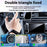 Car Air Vent Phone Holder Mirror Effect Phone Mount for 4.0-7.5 inch Cell Phones - 5