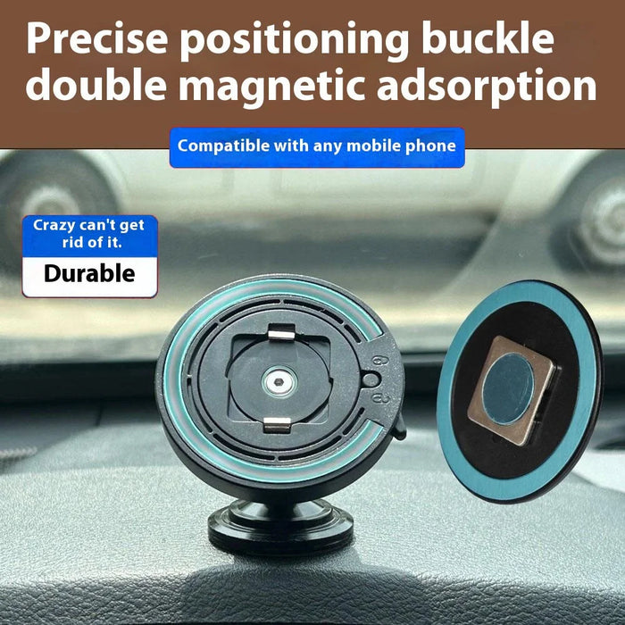 Car Phone Holder 360 Adjustable Phone Holder with Round Adhesive Patch - Air Outlet Hook Type - 7