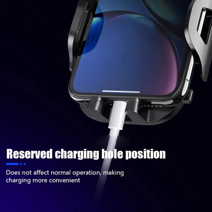 Car Dashboard Windshield Suction Cup Phone Holder Carbon Fiber Texture Extendable Rod Cellphone Bracket - 5