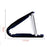 Universal Car Desk Mount Adjustable Mobile Phone Alligator Clip Cellphone Stand Bracket (without Alcohol Pad) - Black/Blue - 7