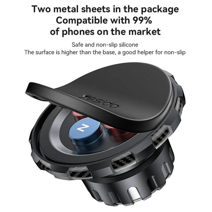YESIDO C212 Floating Car Screen Phone Holder Rotatable Magnetic Cellphone Bracket - 6