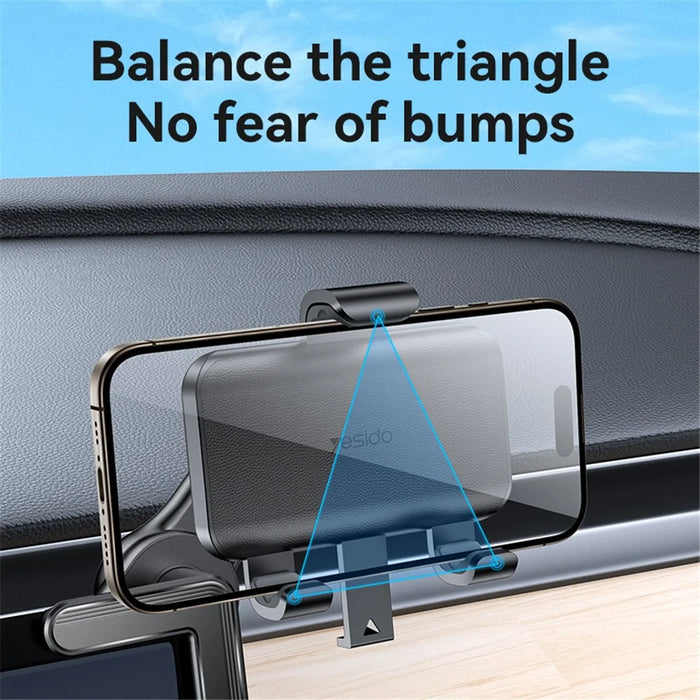 YESIDO C250 Floating Screen Clip-On Phone Holder, 360-Degree Rotating - 5