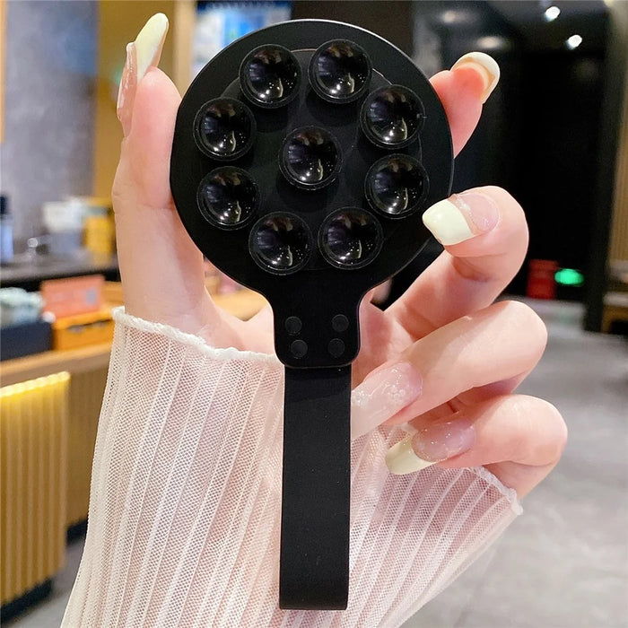 Magnetic Suction Cup Phone Mount Hands-Free Mirror Shower Phone Holder - Black - 1