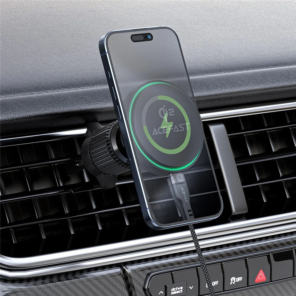 ACEFAST D33 Magnetic Wireless Charging Car Holder for Air Vent (Qi2 Certified) - 6