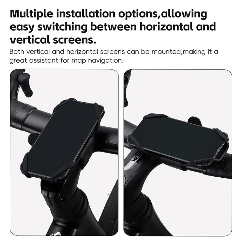 WEST BIKING YP0715084 Bike Handlebar Phone Holder Soft Silicone E-Bike Bicycle Cellphone Bracket - 5
