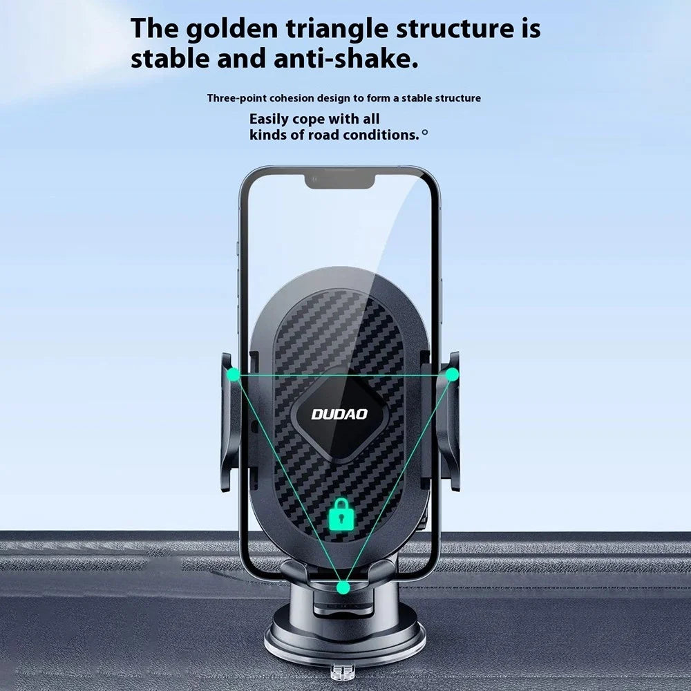 DUDAO F2s Extendable Arm Car Suction Cup Mount Mobile Phone Holder Bracket for Windshield Dashboard - 3