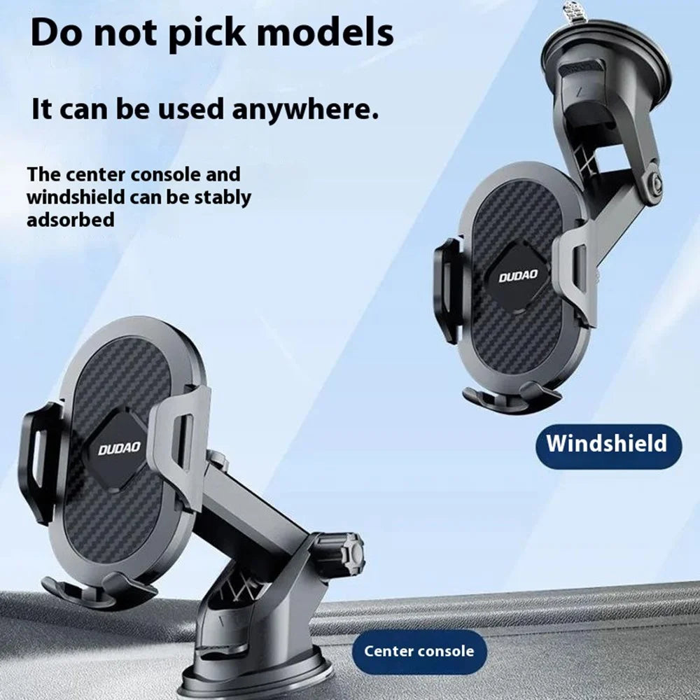 DUDAO F2s Extendable Arm Car Suction Cup Mount Mobile Phone Holder Bracket for Windshield Dashboard - 4