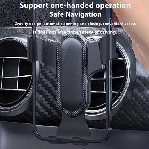 DUDAO F7S Adjustable Angle Gravity Clamp Car Air Vent Mount Phone Holder Bracket - 2