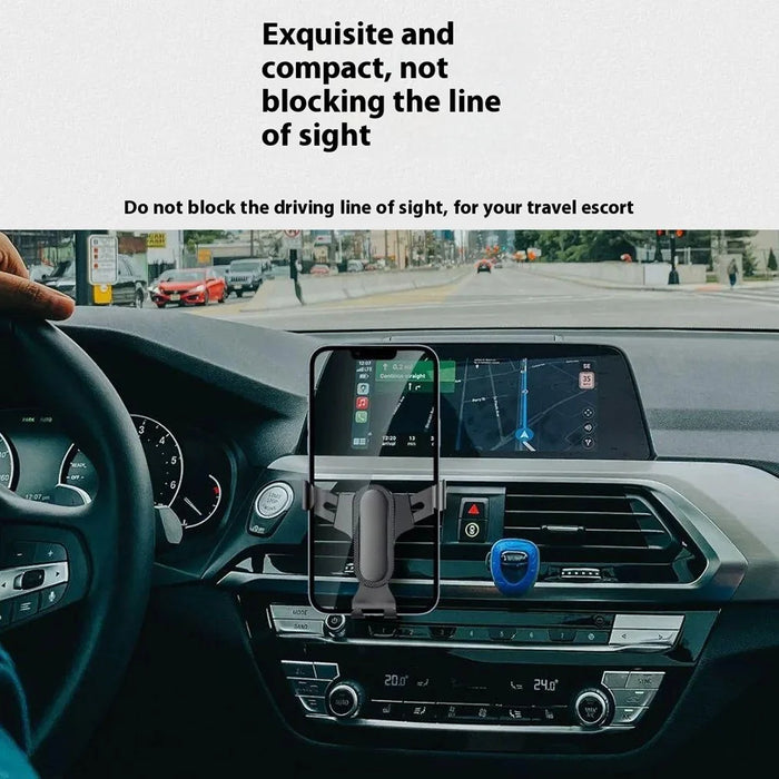 DUDAO F7S Adjustable Angle Gravity Clamp Car Air Vent Mount Phone Holder Bracket - 4