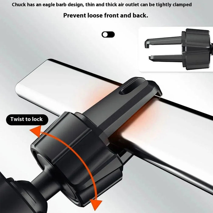 DUDAO F7S Adjustable Angle Gravity Clamp Car Air Vent Mount Phone Holder Bracket - 7