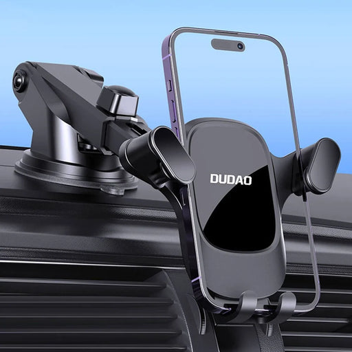 DUDAO F5Pro+ Nano Suction Cup Mount Anti-Shake Triangular Car Phone Holder Bracket - 2