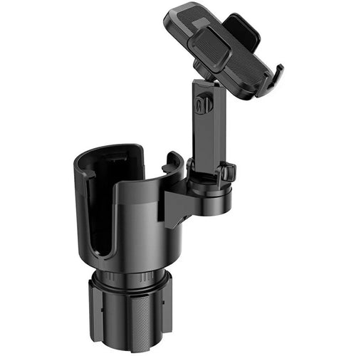 2-in-1 Car Cup Holder Expander 360 Degree Rotating Phone Mount for for Drink Bottles - 1