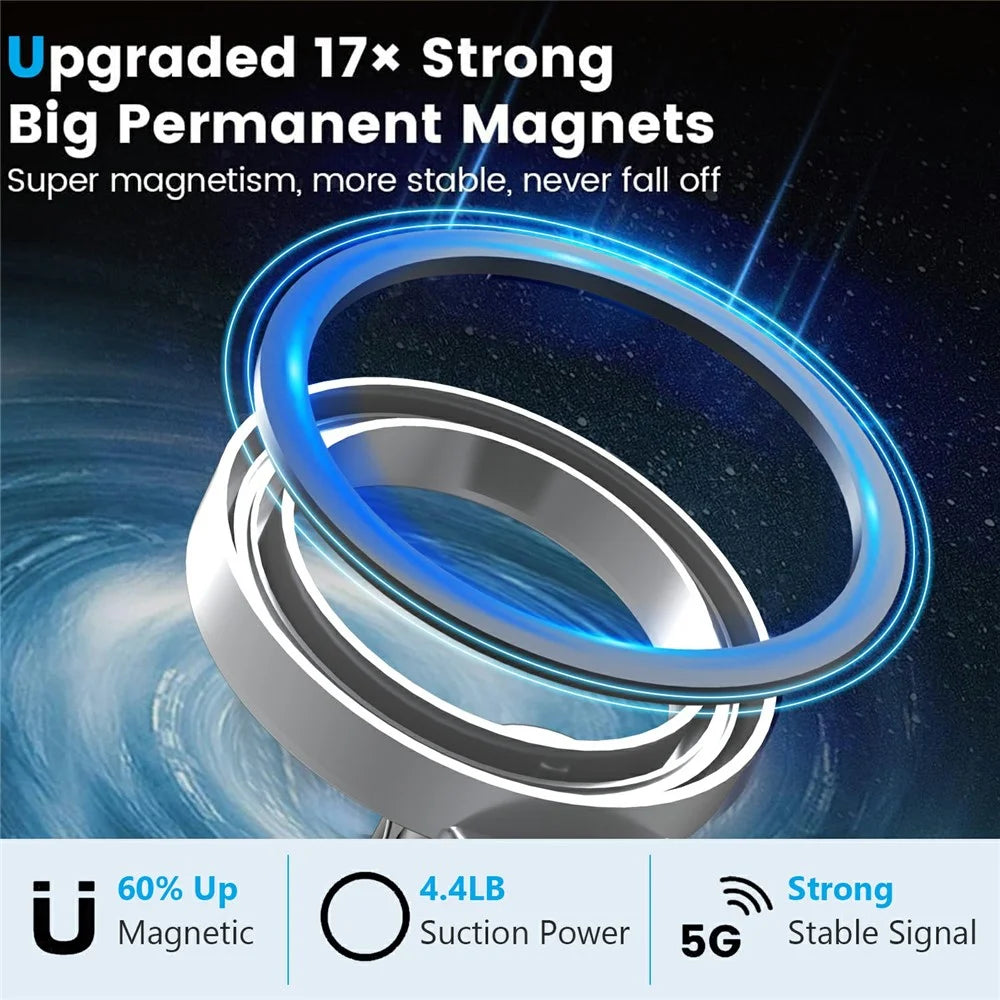 159A Adhesive Base Magnetic Car Dashboard Mount Phone Holder Bracket with 360 Degree Rotation - 4