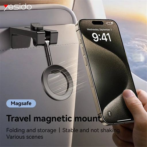 YESIDO C298 Portable Travel Magnetic Phone Holder Zinc Alloy Adjustable Cellphone Bracket - 2
