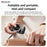 YESIDO C298 Portable Travel Magnetic Phone Holder Zinc Alloy Adjustable Cellphone Bracket - 5