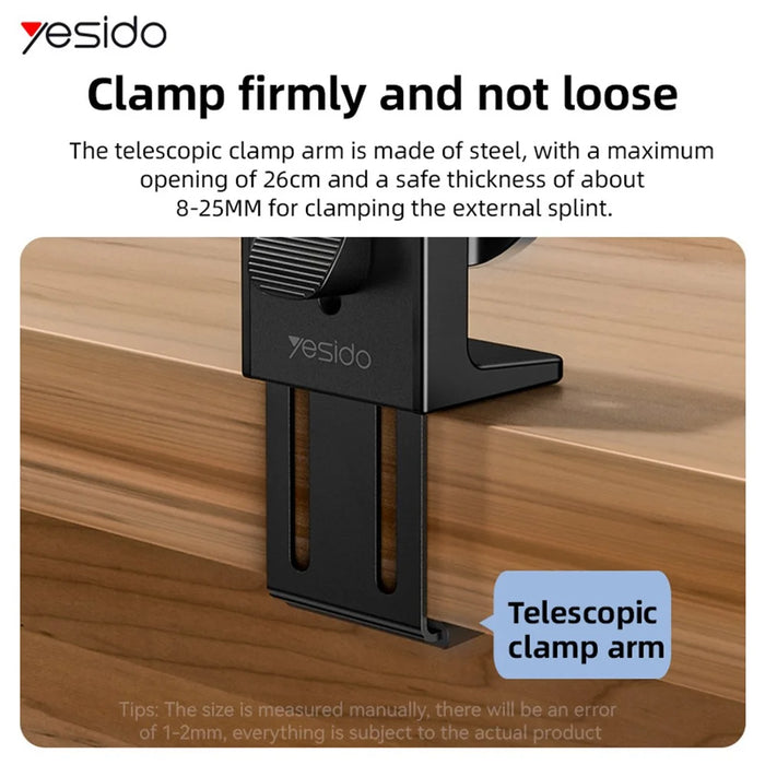 YESIDO C298 Portable Travel Magnetic Phone Holder Zinc Alloy Adjustable Cellphone Bracket - 6