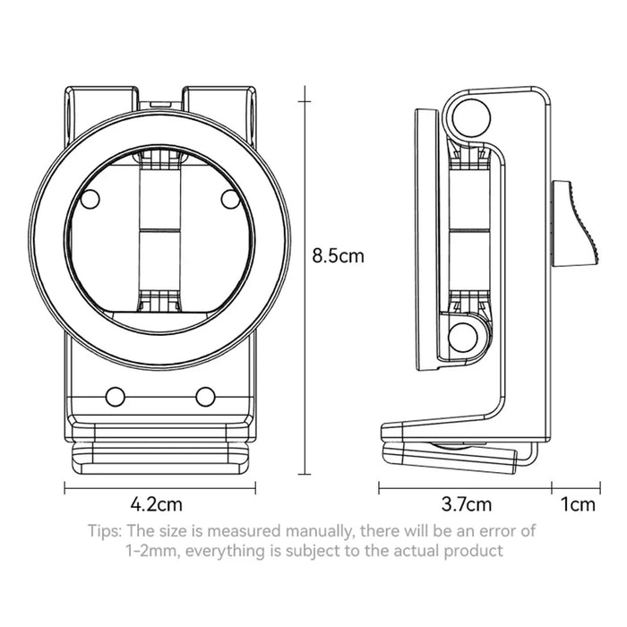 YESIDO C298 Portable Travel Magnetic Phone Holder Zinc Alloy Adjustable Cellphone Bracket - 7