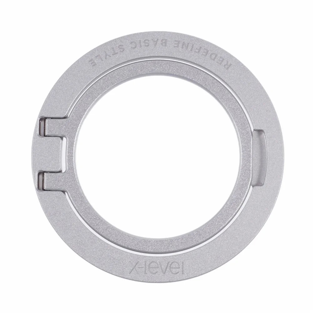 X-LEVEL Magnetic Ring Holder Kickstand for Smartphones - Silver - 1
