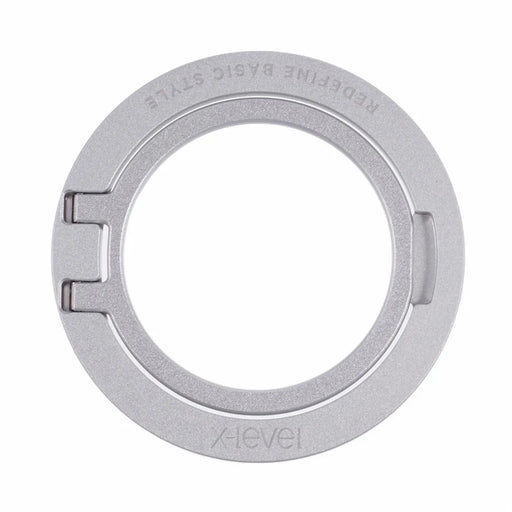 X-LEVEL Magnetic Ring Holder Kickstand for Smartphones - Silver - 1