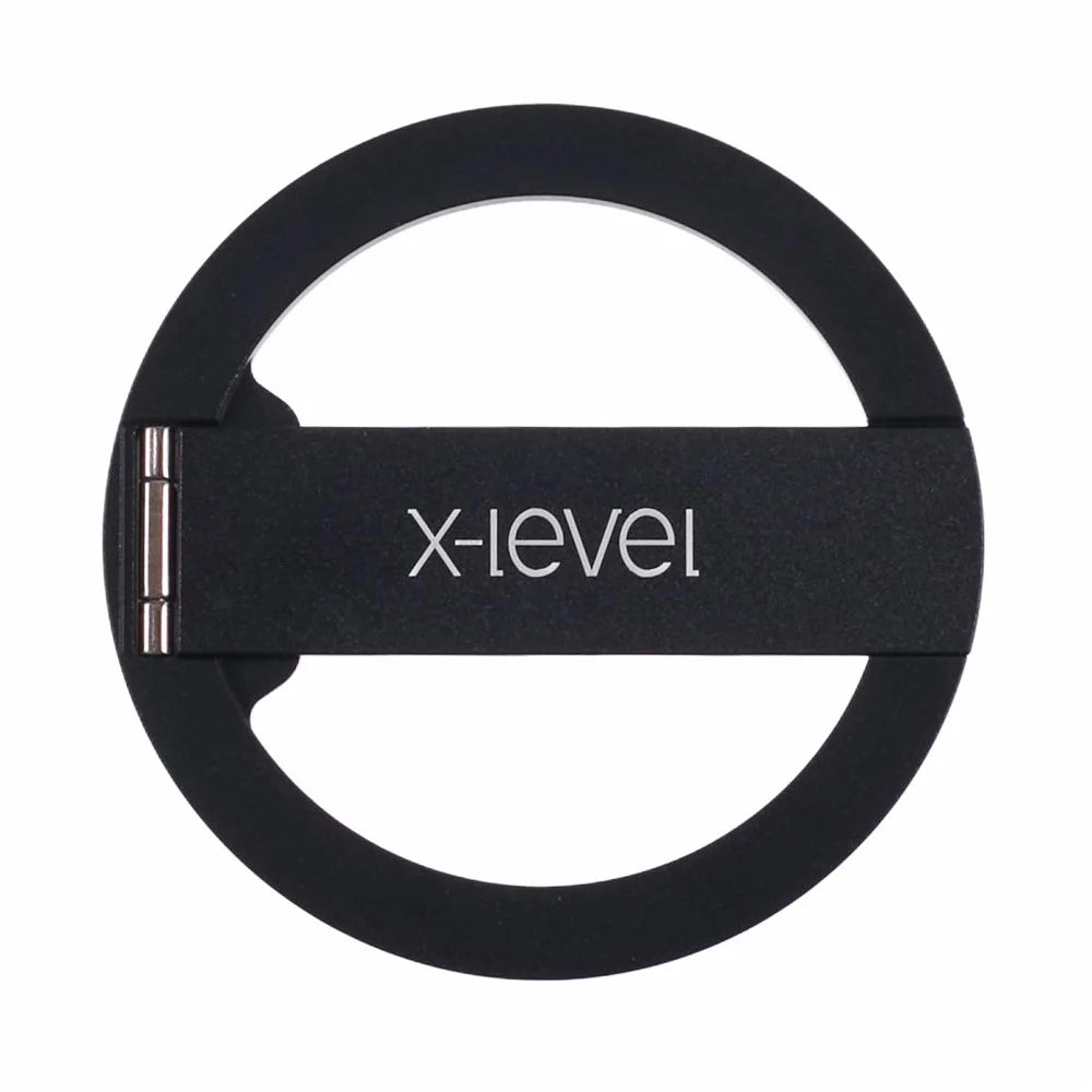 X-LEVEL Magnetic Ring Kickstand Phone Holder Horizontal Design - Black - 1