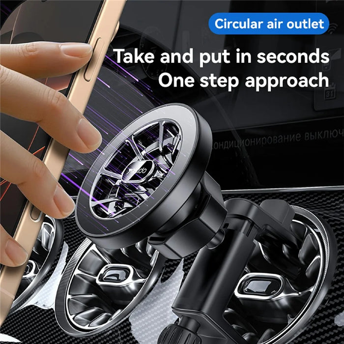 YESIDO C221 Car Mount Holder Circular Air Vent Compatible Stand Rotatable Adjustable Diameter - 4