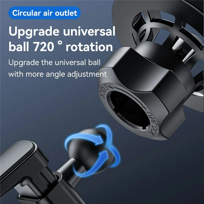 YESIDO C221 Car Mount Holder Circular Air Vent Compatible Stand Rotatable Adjustable Diameter - 6