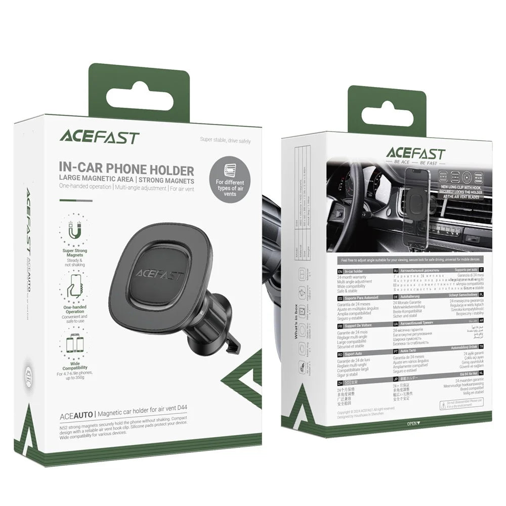 ACEFAST D44 Magnetic Car Mount Air Vent Phone Holder Stand for 4.7 - 6.9 inch Phones - 6