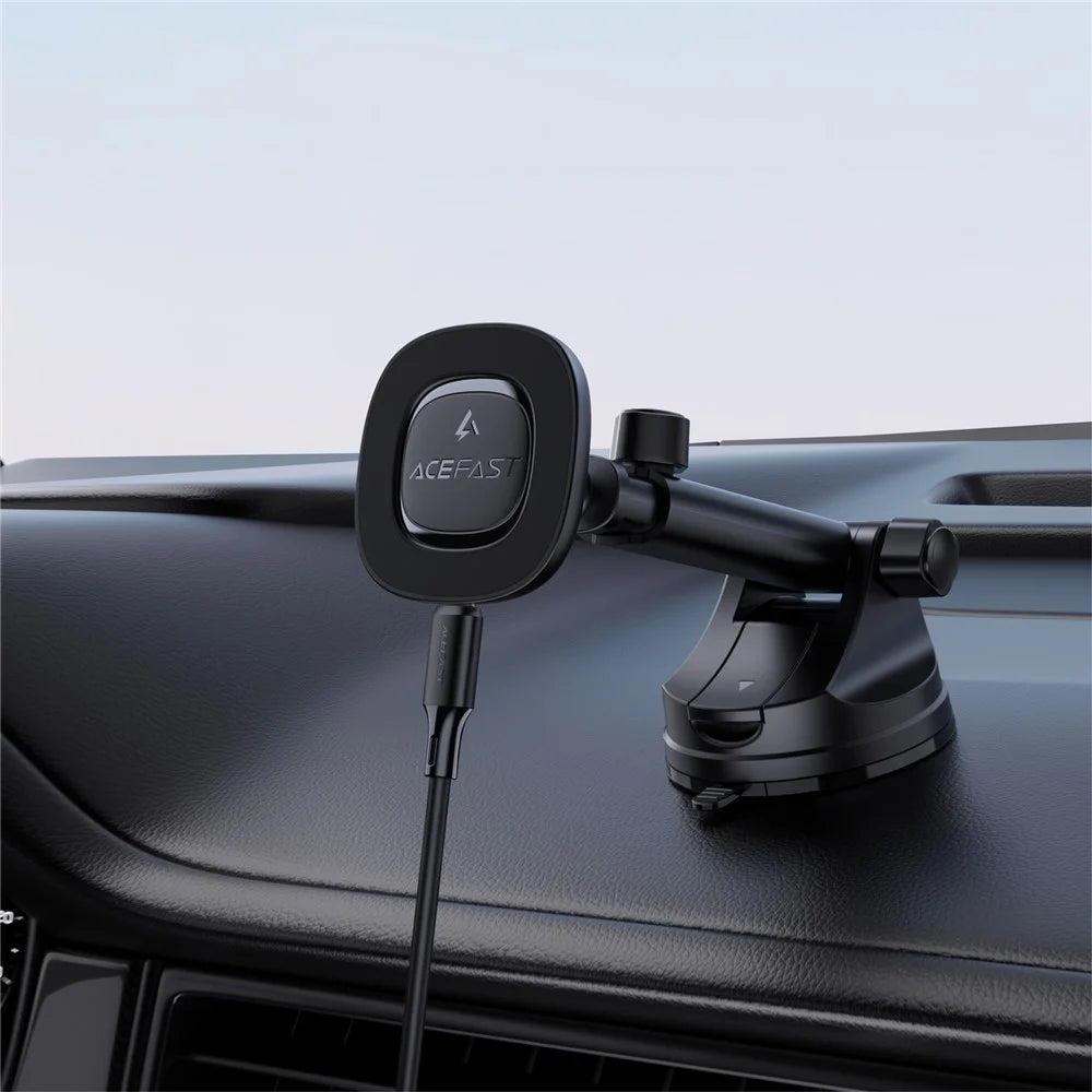 ACEFAST D47 Car Dashboard Magnetic Wireless Charger Phone Holder 15W Fast Charging - 5