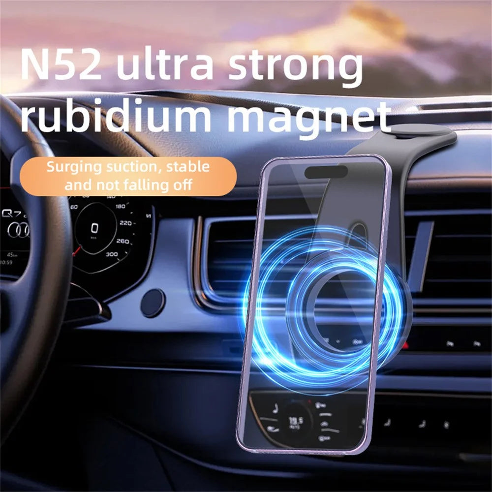 D1 Magnetic Flexible Aluminum Car Navigation Phone Holder Bendable Dashboard Cellphone Stand - 4