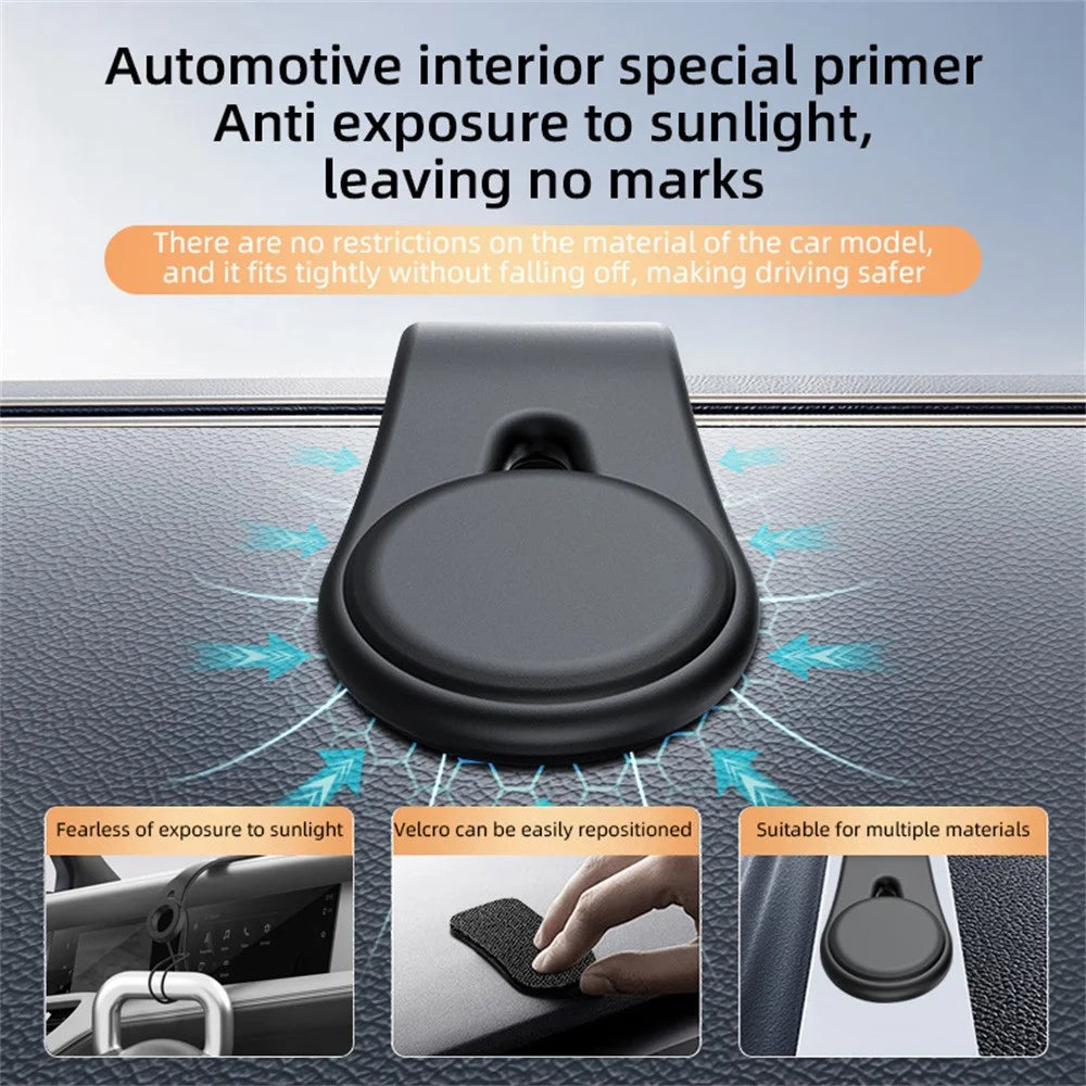 D1 Magnetic Flexible Aluminum Car Navigation Phone Holder Bendable Dashboard Cellphone Stand - 6
