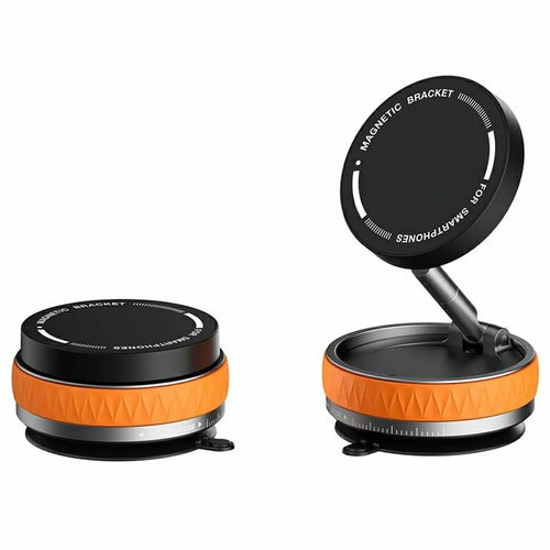 K10B Phone Stand Holder Magnetic Mount Zinc Alloy Compact Portable for Smartphones - Orange - 1