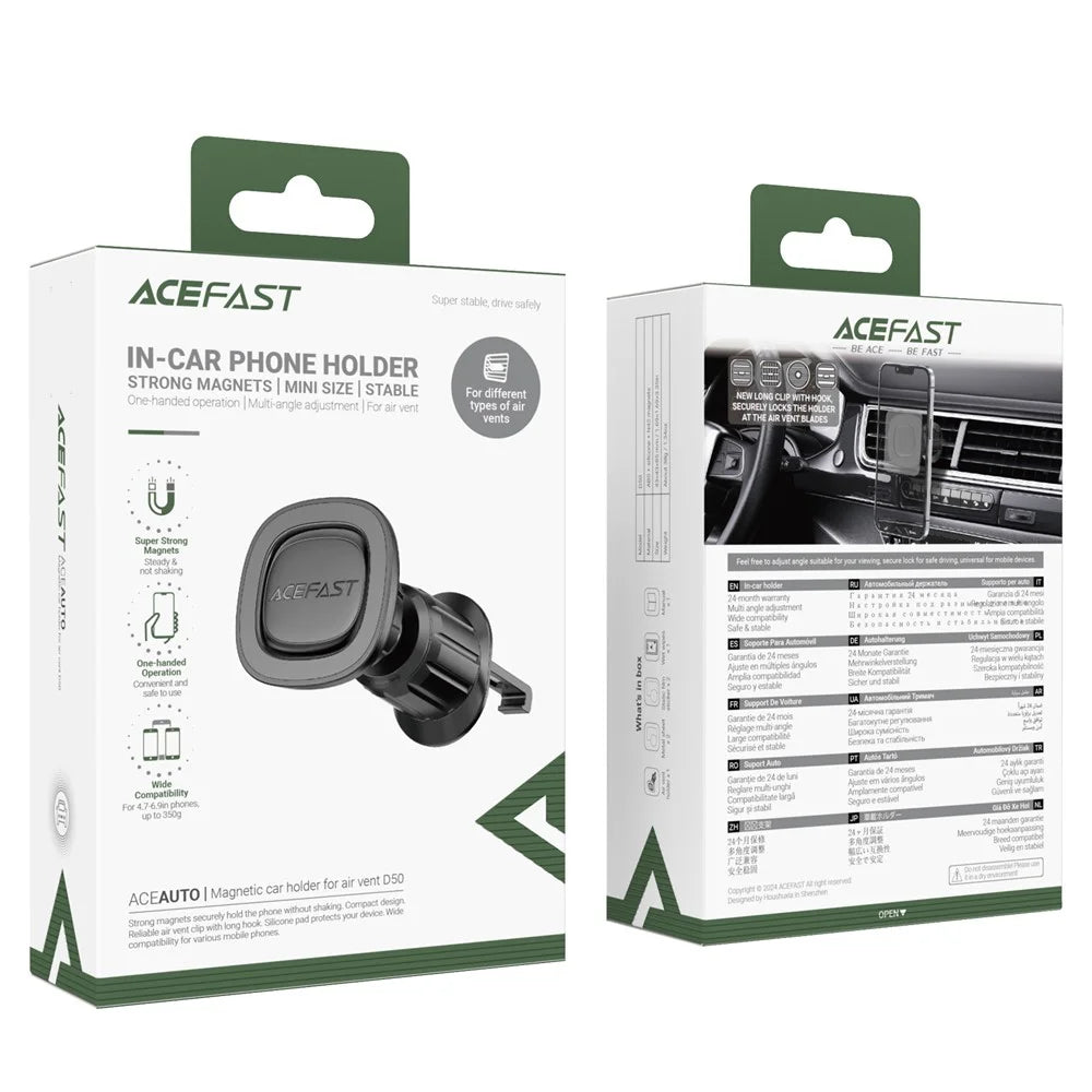 ACEFAST D50 Magnetic Car Phone Mount Air Vent Holder for 4.7-6.9 Inch Smartphones - 6