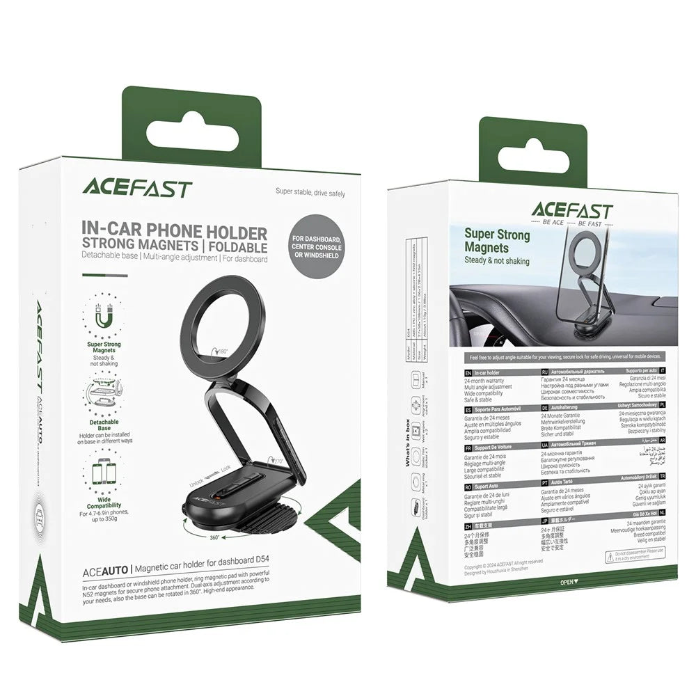 ACEFAST D54 Magnetic Car Mount Holder 360 Rotation Stand For Dashboard Windshield - 7