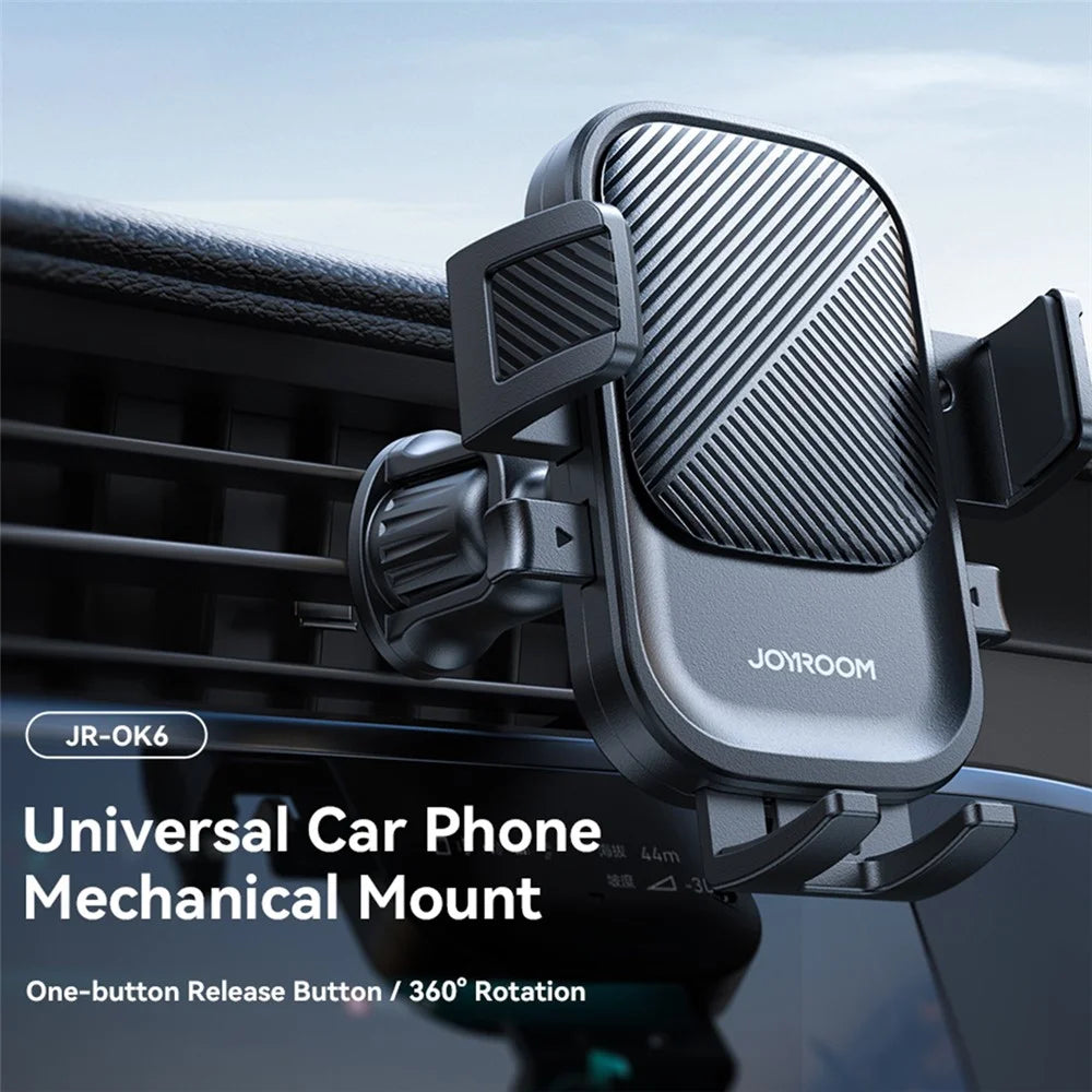JOYROOM JR-OK6 Car Air Vent Phone Mount Holder Mechanical Clip for 4.7 - 6.9 Inch Devices - 2